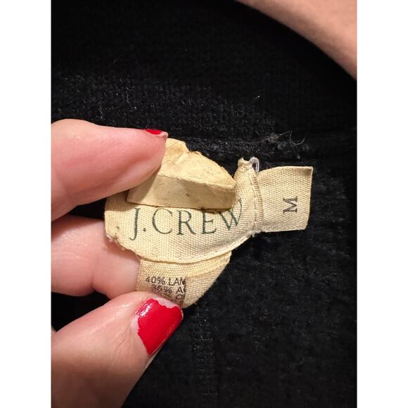 Vintage J.Crew Wool Blend Sweater Coat Medium Boxy Fit 90s Minimalist Chic - Picture 10 of 11